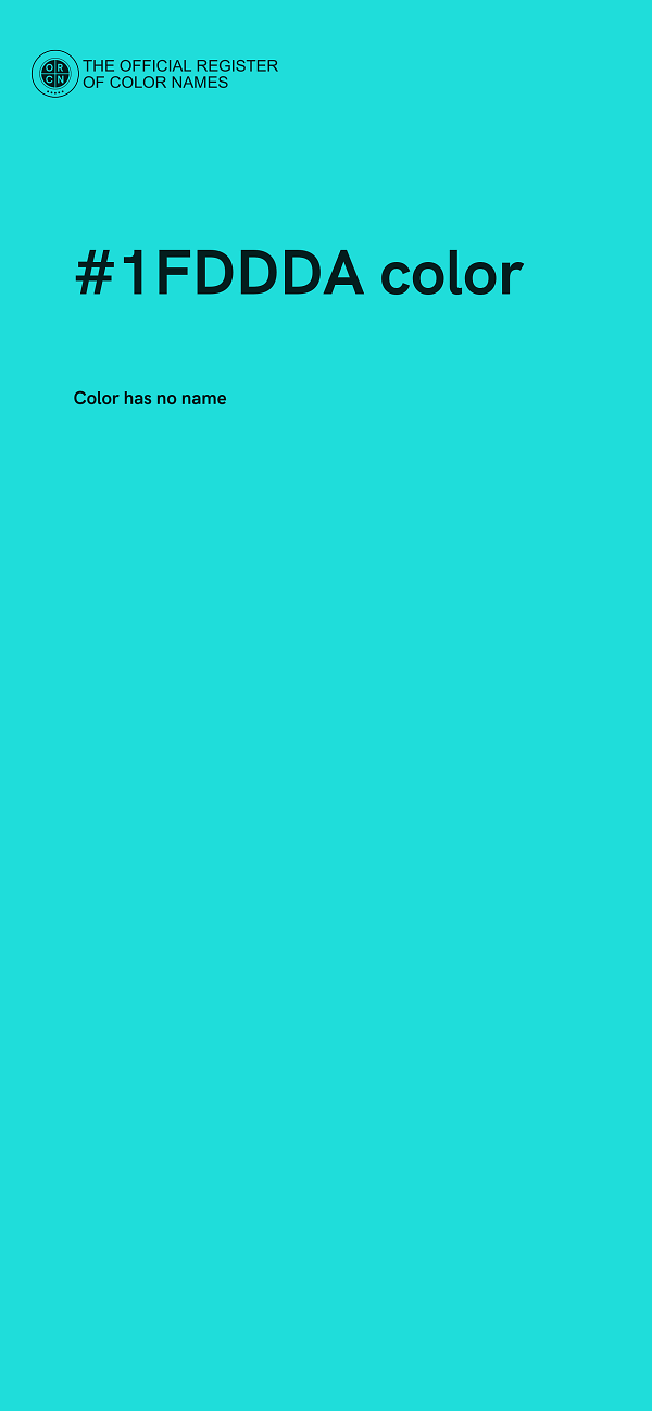 #1FDDDA color image