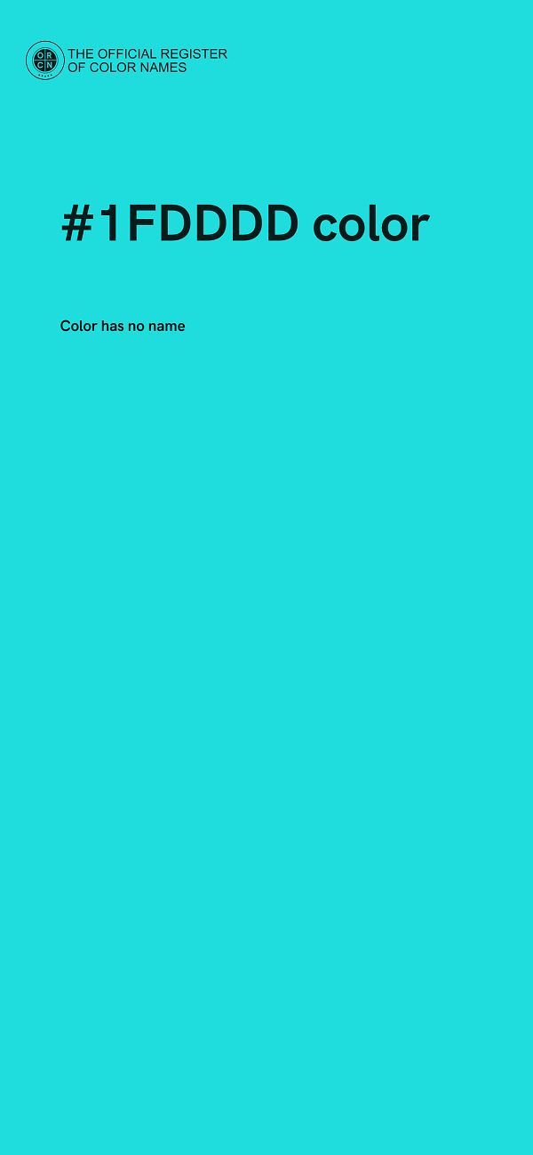 #1FDDDD color image