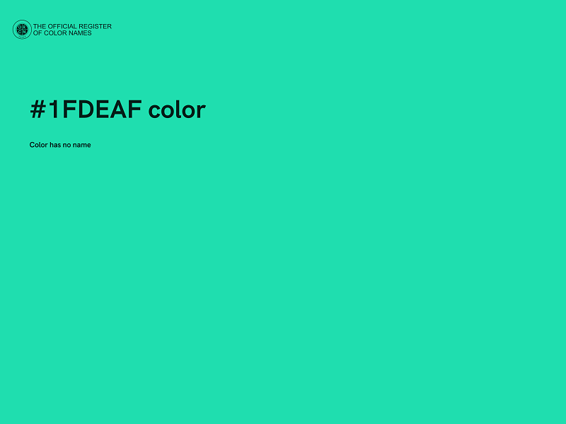 #1FDEAF color image