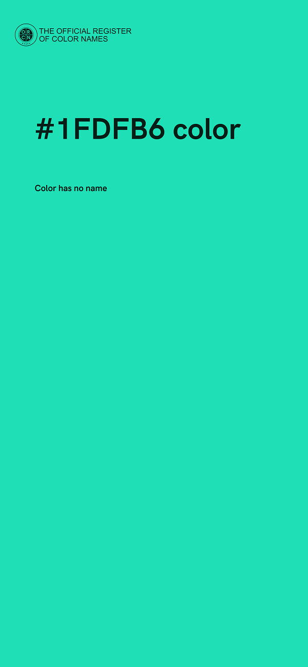#1FDFB6 color image