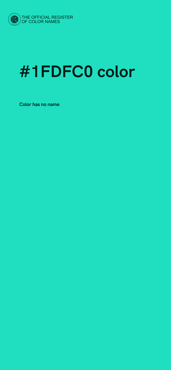 #1FDFC0 color image