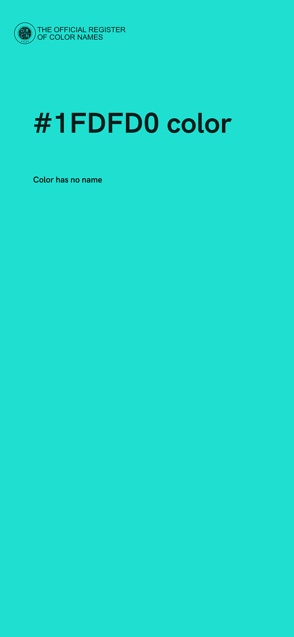 #1FDFD0 color image