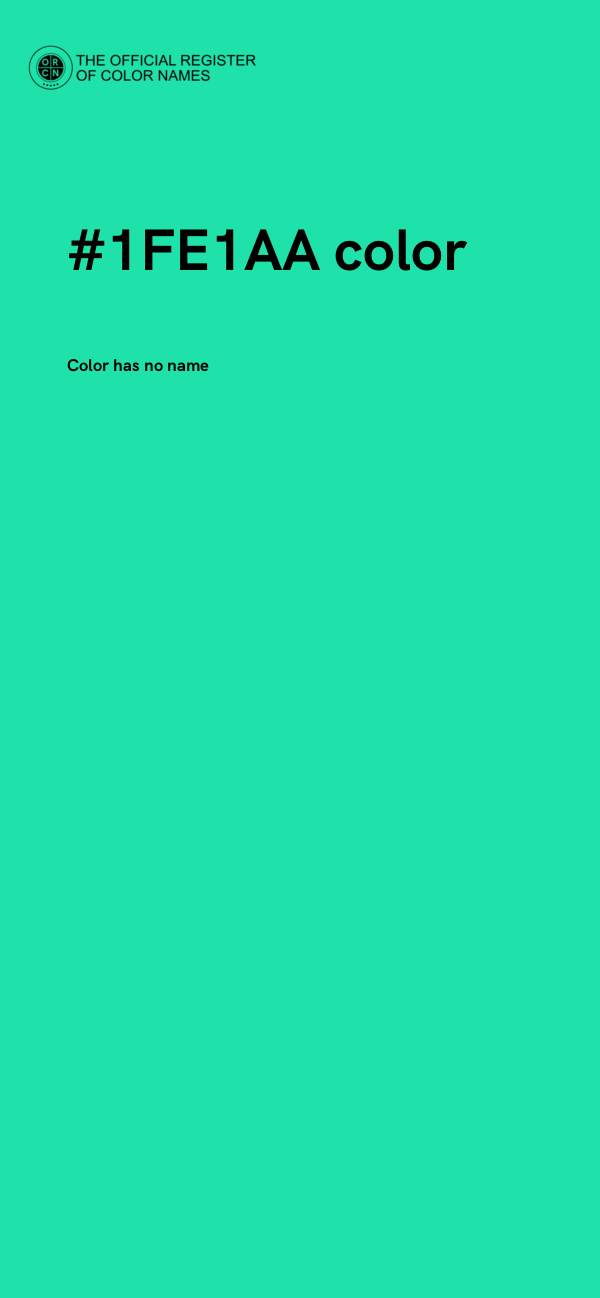 #1FE1AA color image