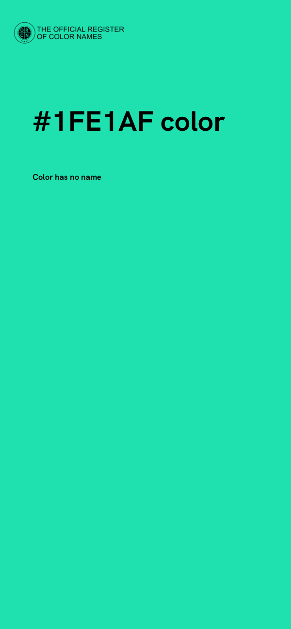 #1FE1AF color image