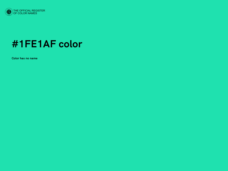 #1FE1AF color image