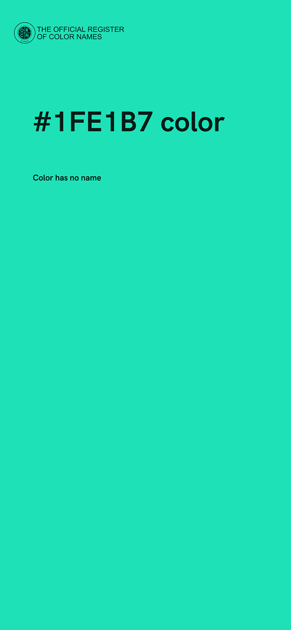 #1FE1B7 color image