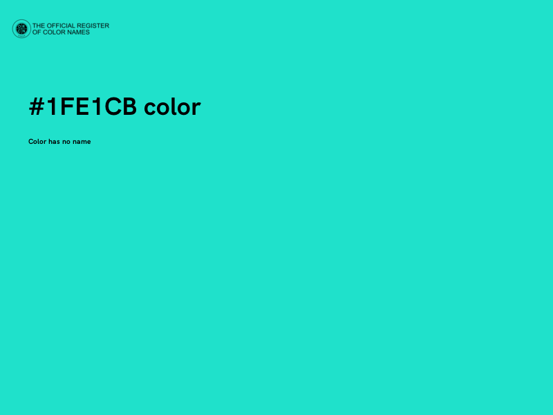 #1FE1CB color image