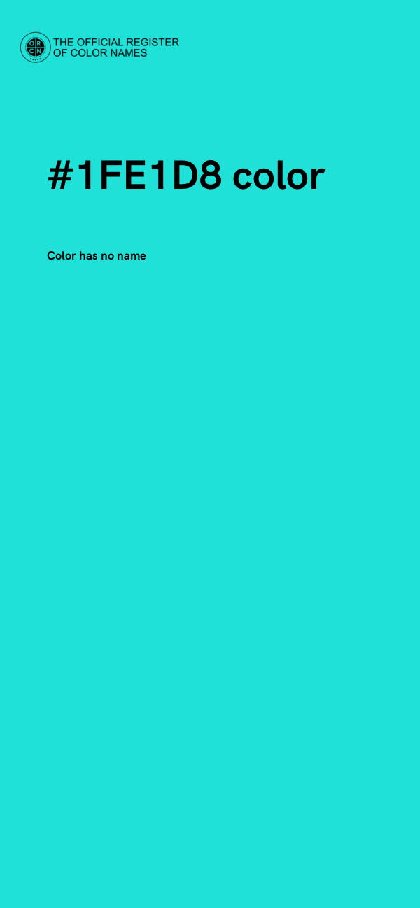 #1FE1D8 color image