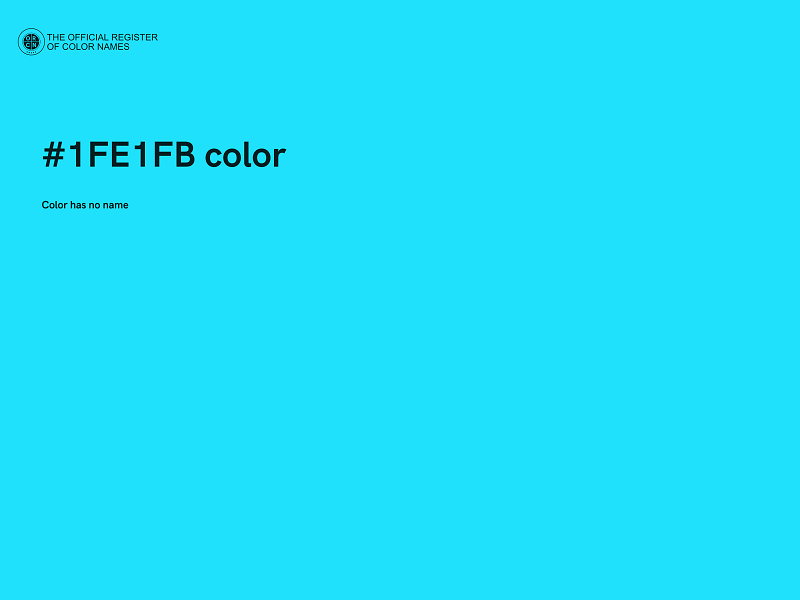 #1FE1FB color image