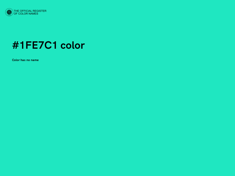 #1FE7C1 color image