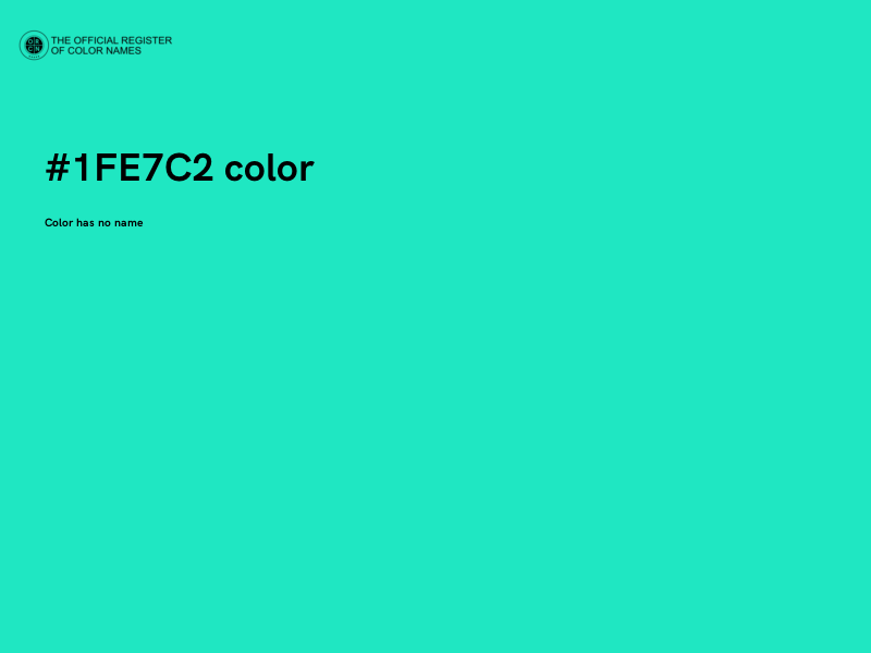 #1FE7C2 color image