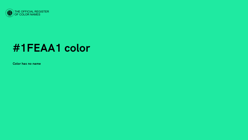 #1FEAA1 color image