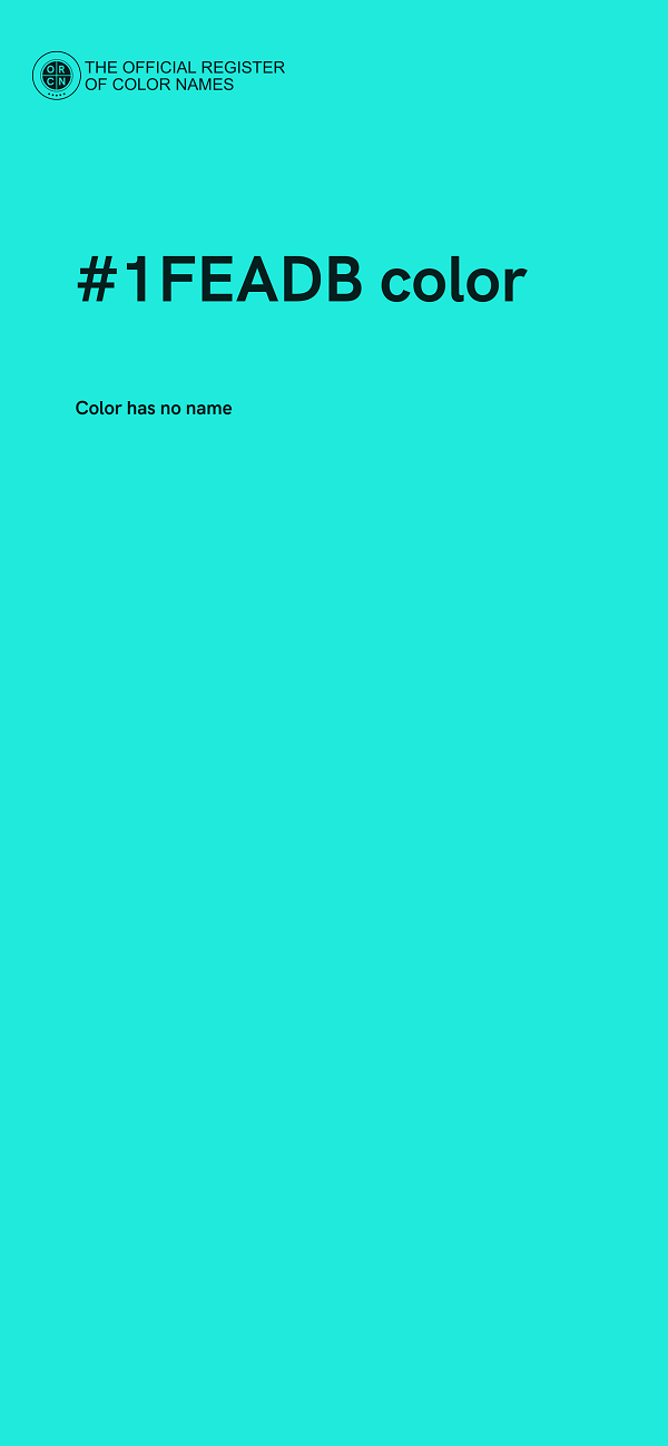 #1FEADB color image