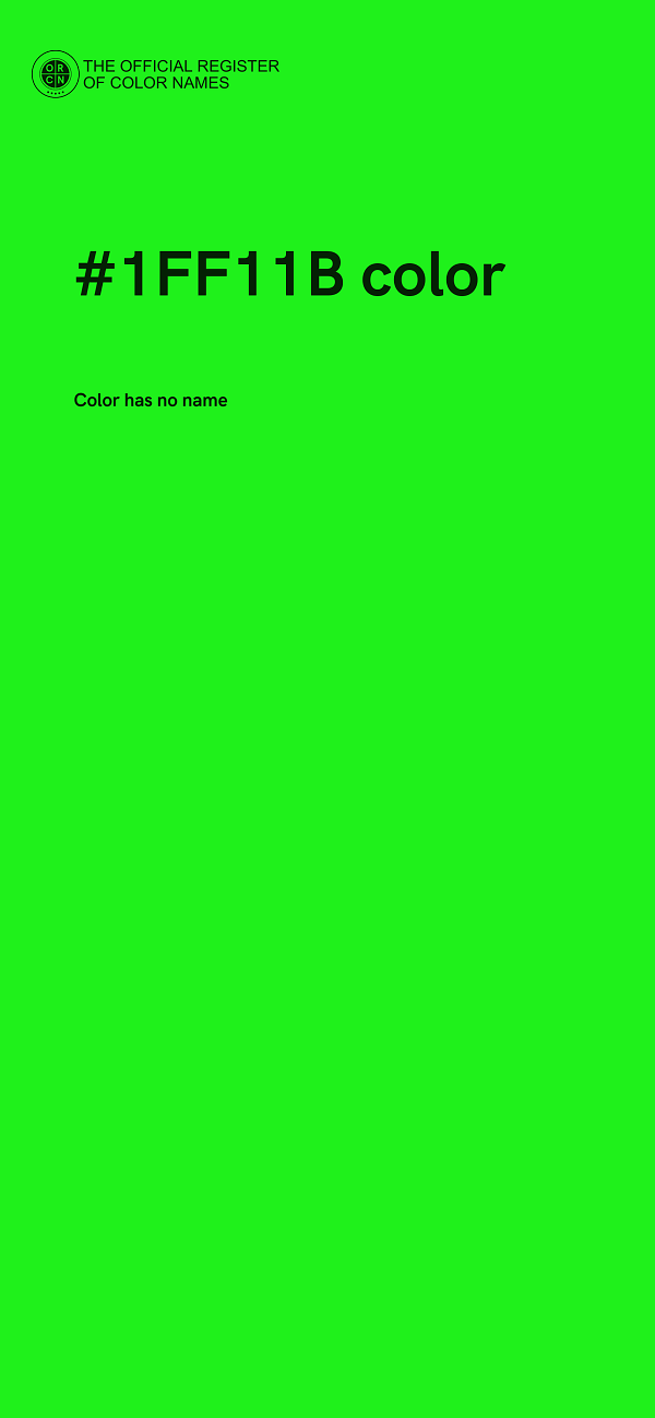 #1FF11B color image