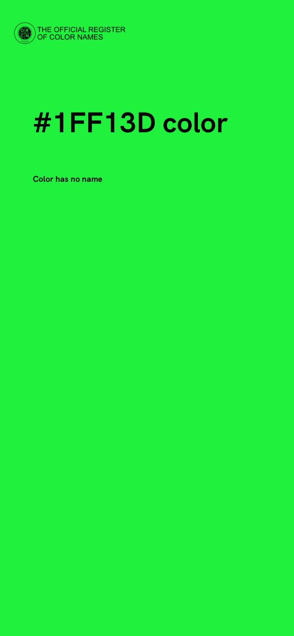 #1FF13D color image