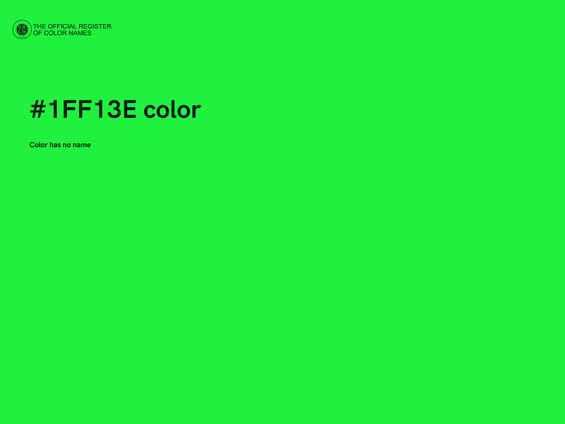 #1FF13E color image