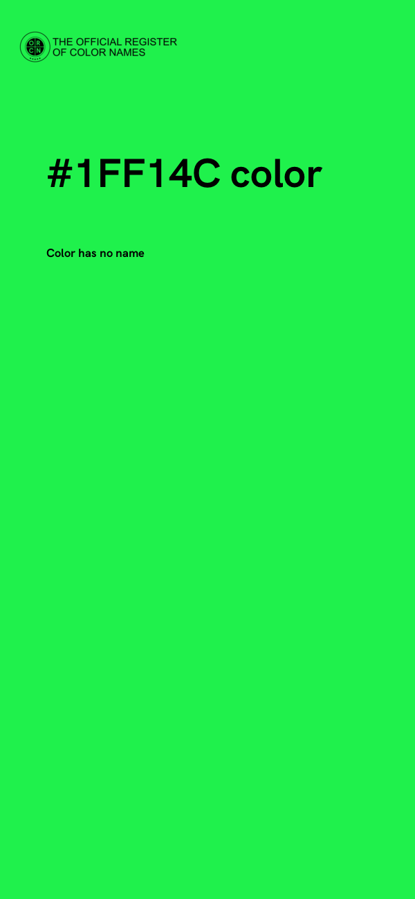 #1FF14C color image