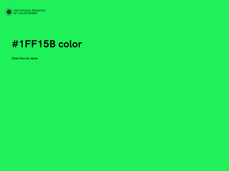 #1FF15B color image