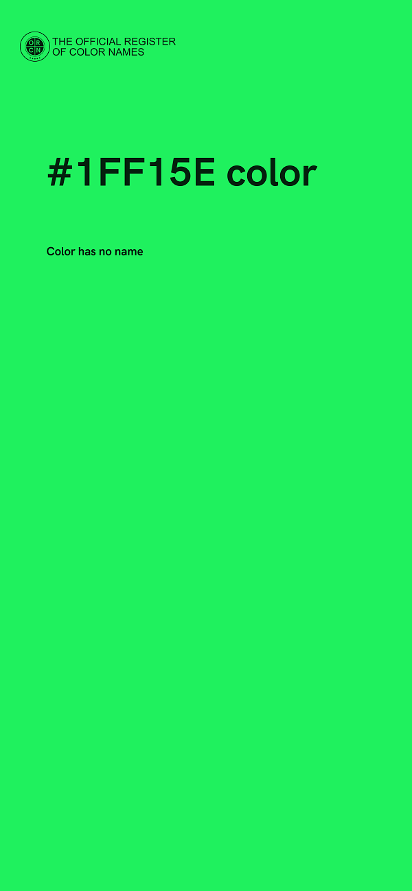 #1FF15E color image