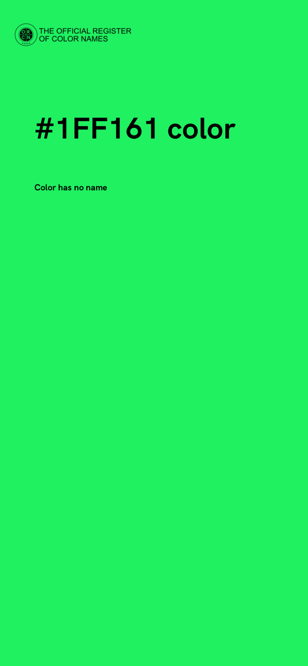 #1FF161 color image