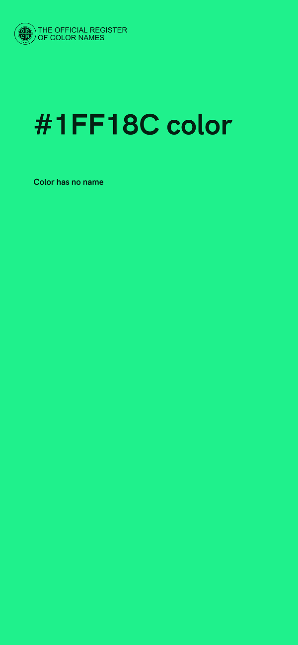 #1FF18C color image