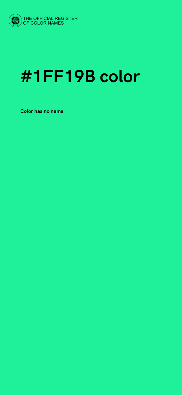 #1FF19B color image