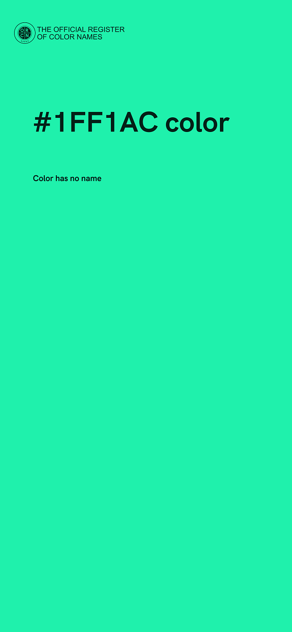 #1FF1AC color image