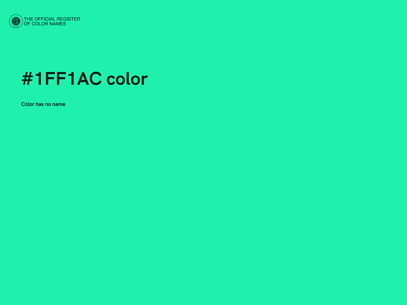 #1FF1AC color image