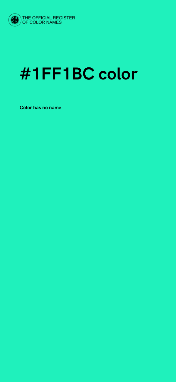 #1FF1BC color image