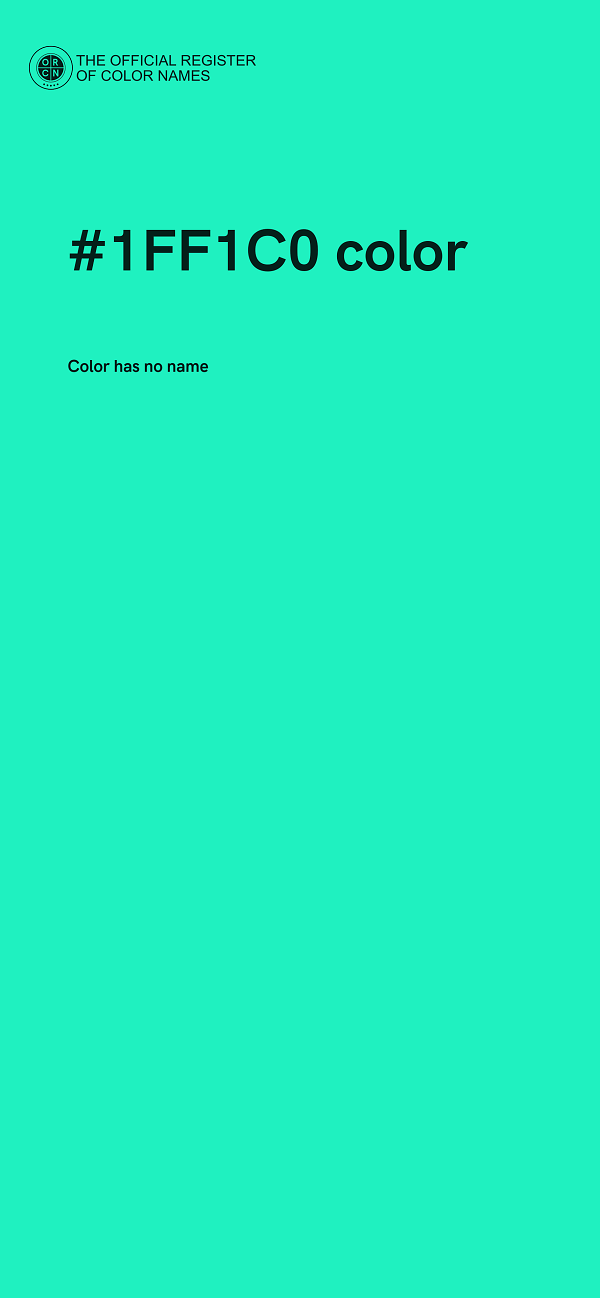 #1FF1C0 color image