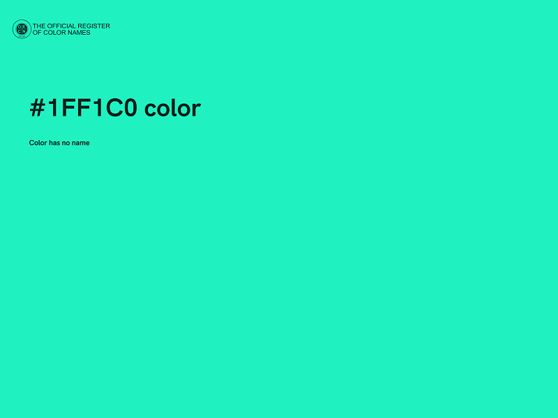 #1FF1C0 color image