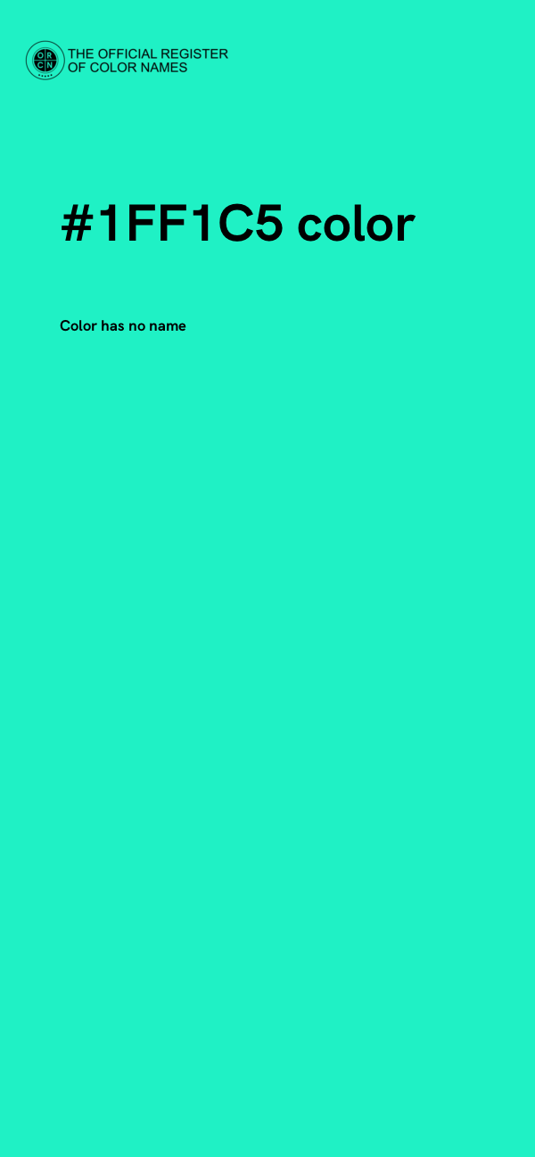 #1FF1C5 color image