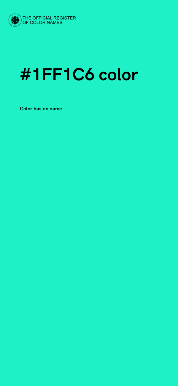 #1FF1C6 color image