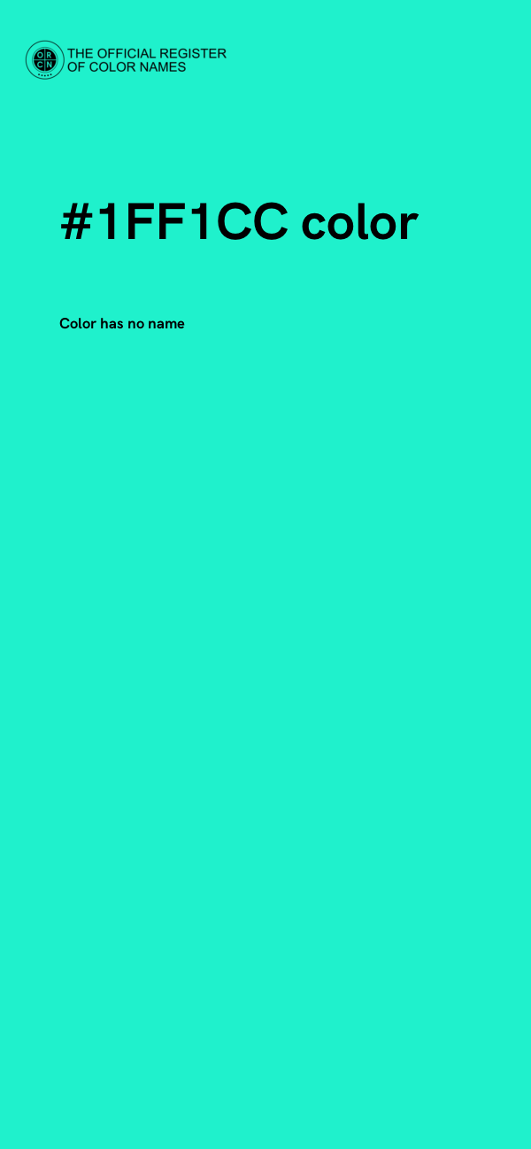 #1FF1CC color image