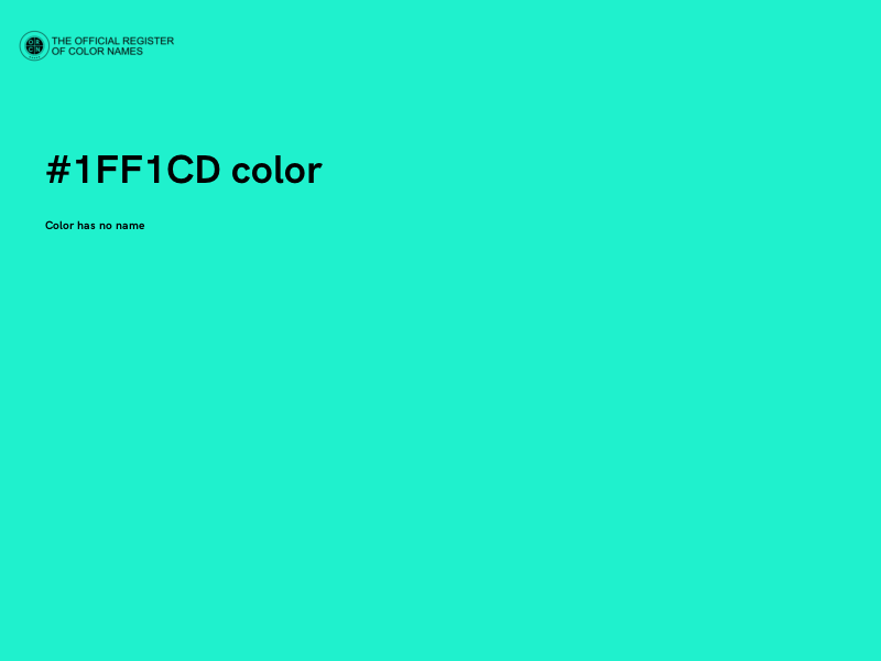 #1FF1CD color image