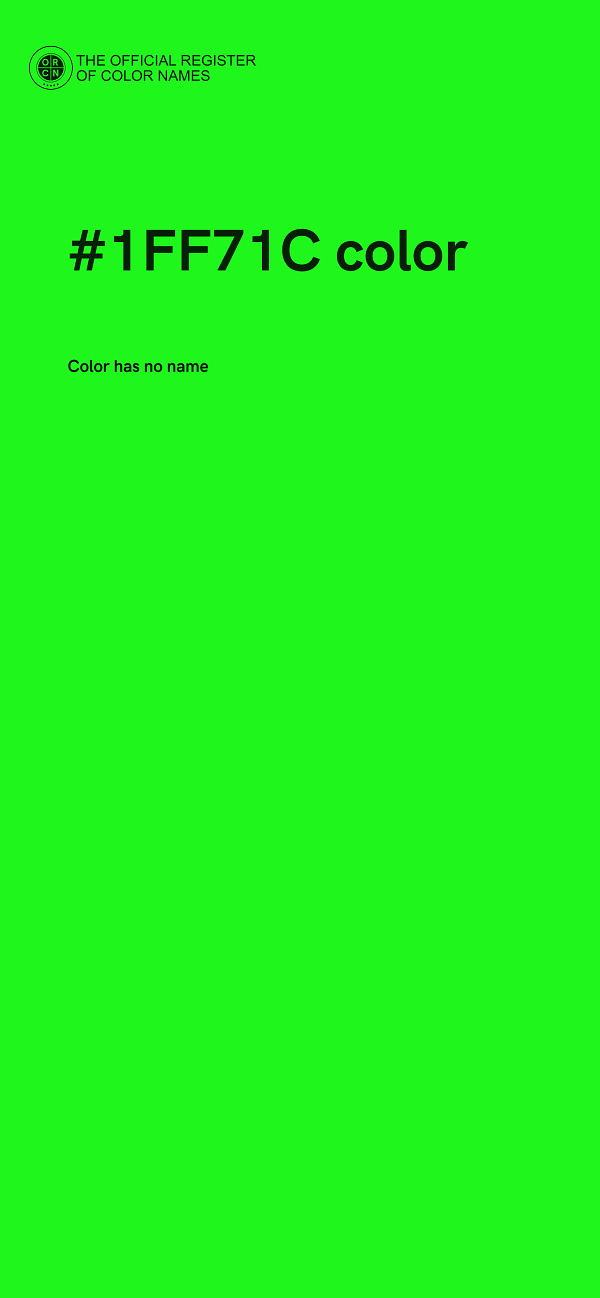 #1FF71C color image