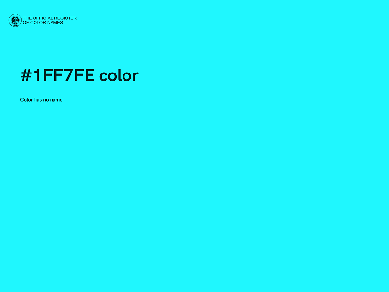 #1FF7FE color image