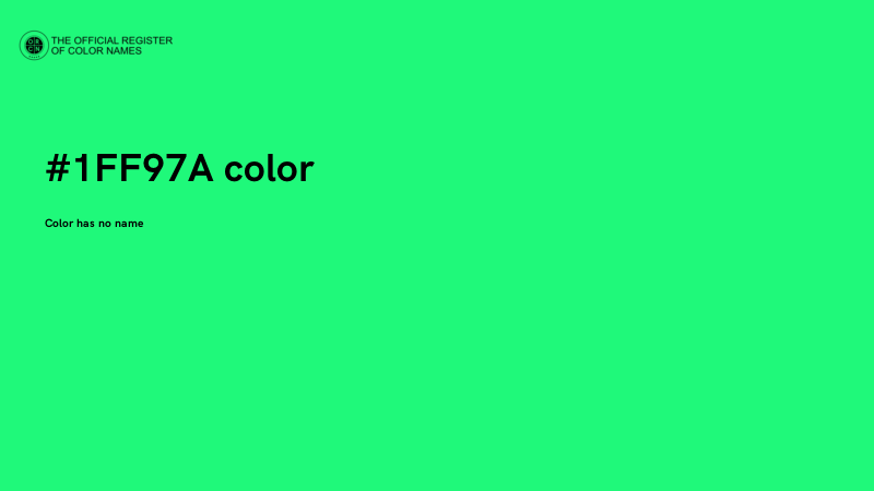 #1FF97A color image