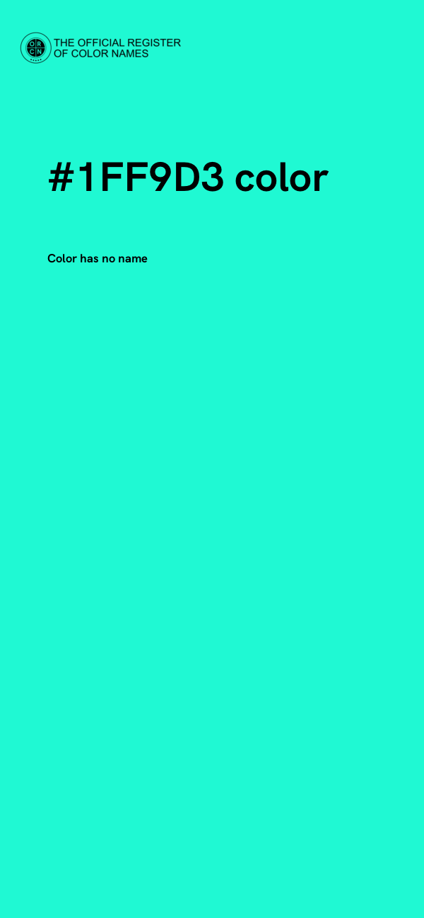 #1FF9D3 color image