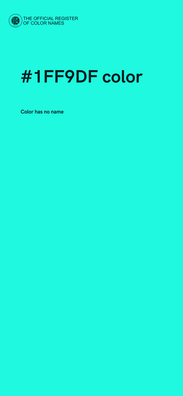 #1FF9DF color image
