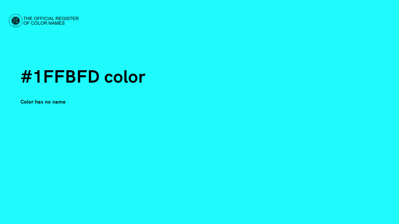 #1FFBFD color image