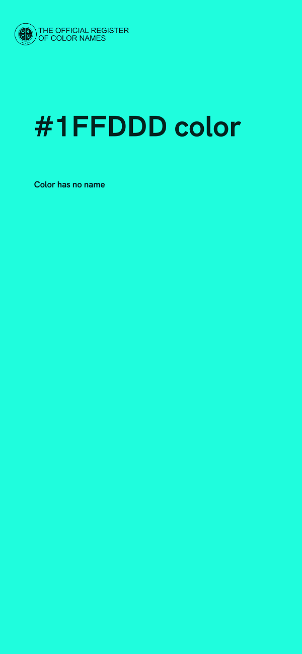 #1FFDDD color image