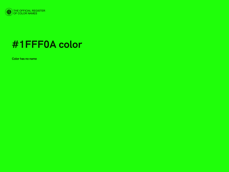 #1FFF0A color image