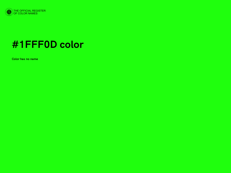 #1FFF0D color image