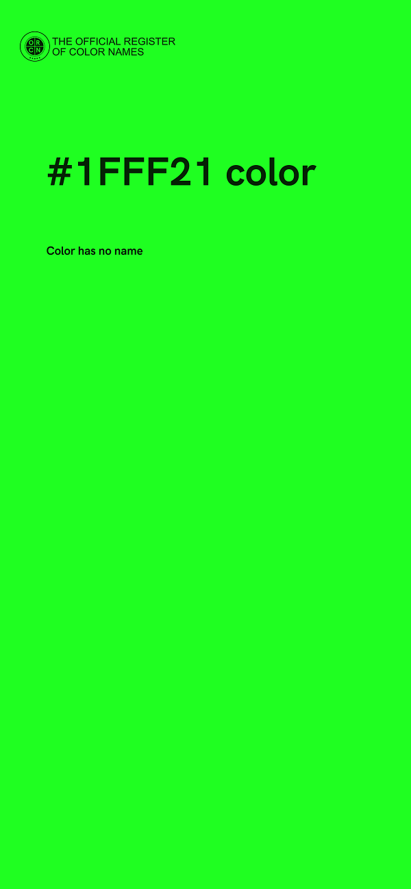 #1FFF21 color image