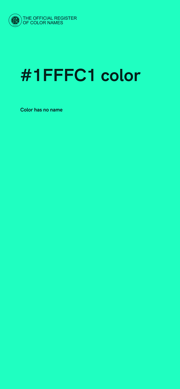 #1FFFC1 color image