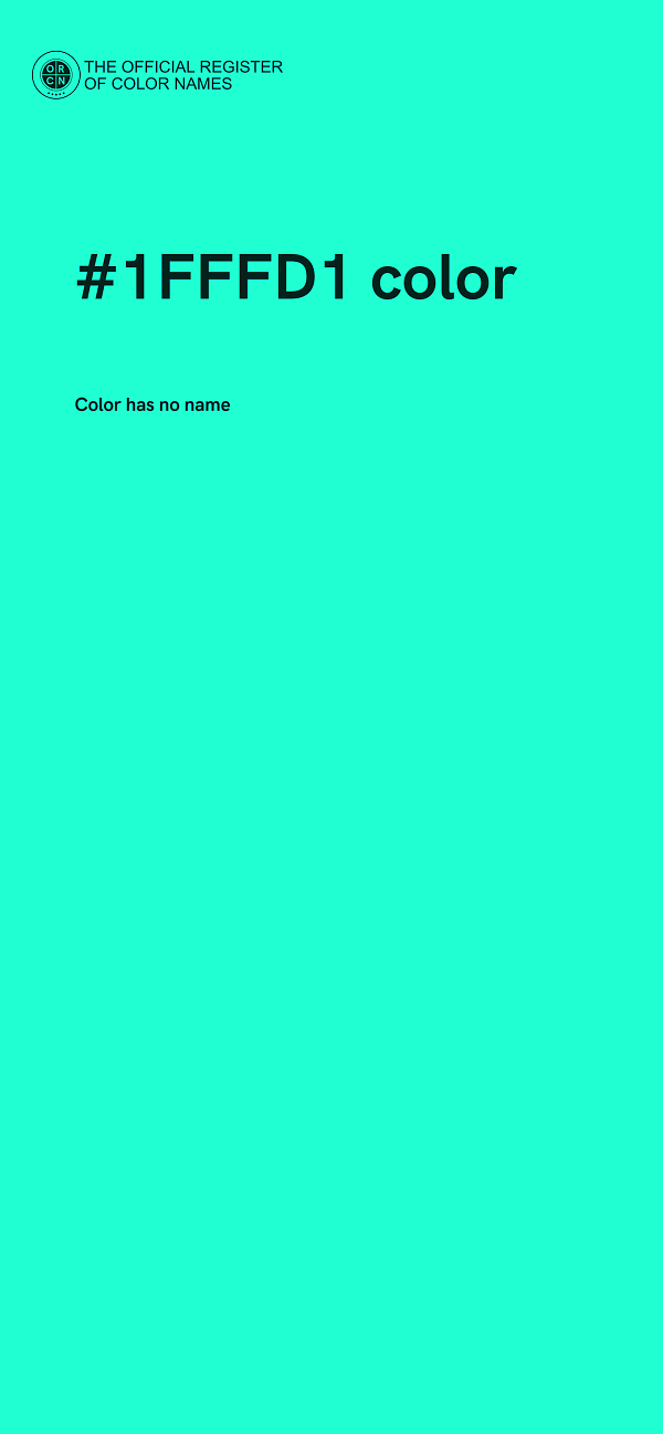 #1FFFD1 color image
