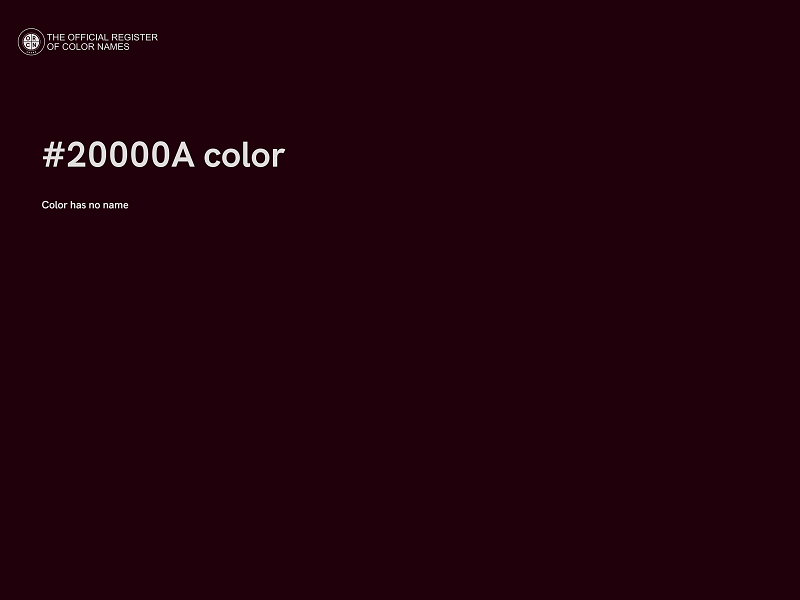 #20000A color image