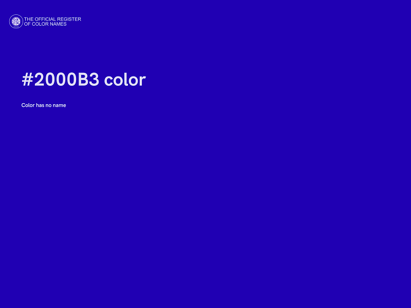 #2000B3 color image