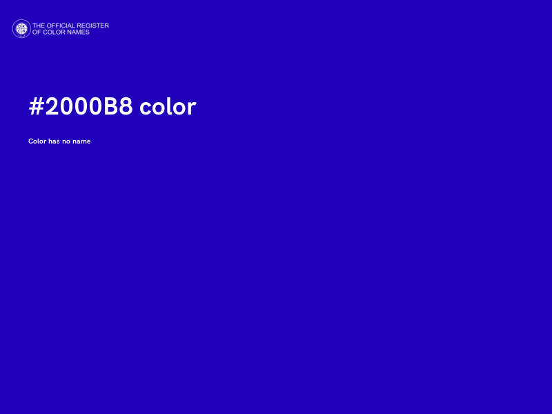 #2000B8 color image
